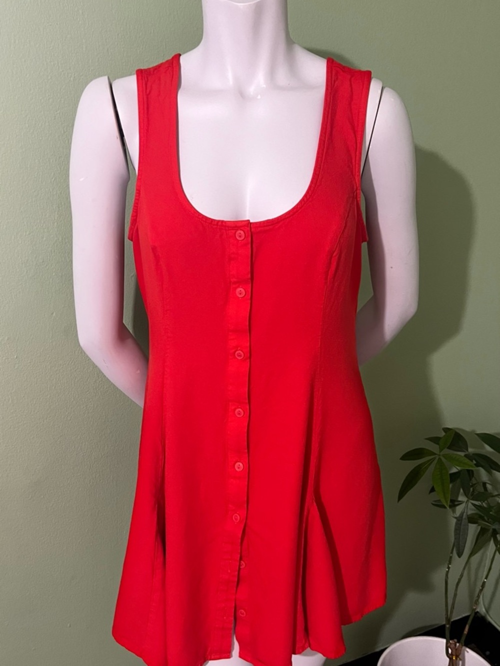 Old Navy Bright Red Petite Dress - Picture 2 of 4